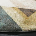 thumbnail image 3 of SAFAVIEH Porcello Iola Geometric Area Rug, Grey/Blue, 4' x 4' Round, 3 of 11