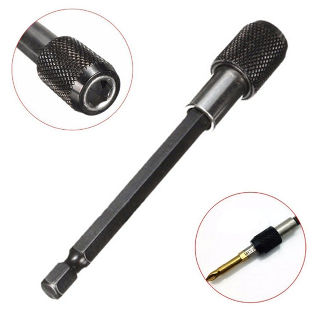 Coofit Drill Bit Extension Quick Release High-carbon Steel Extension Bar Drill Bit Holder
