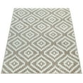 thumbnail image 5 of Modern Low-Pile Rug Geometric Moroccan Design in Pastel Colors in Beige - 3'11" x 5'7" (4'x6'), 5 of 5