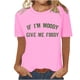 thumbnail image 2 of Puntoco Camiseta de mujer con cuello redondo y manga corta con estampado casual y moderno, 2 of 4