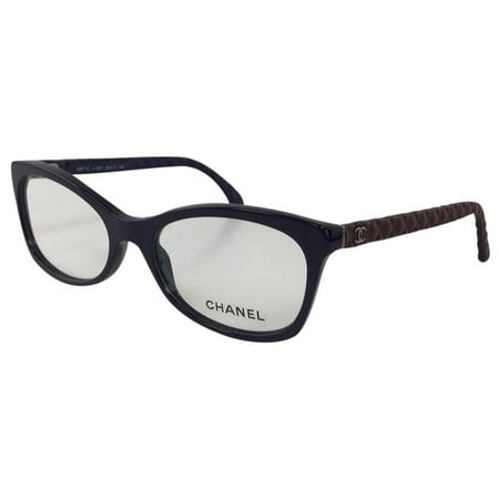 Like New Chanel 3286-Q 1021 Dark Blue Plastic Eyeglasses 52mm