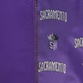 thumbnail image 7 of Men's Mitchell & Ness Purple Sacramento Kings Hardwood Classics Nights Team Leader Satin Full-Zip Jacket, 7 of 7