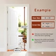 thumbnail image 3 of AuraLane Magnetic Screen Door Fit Door 36"x80",Heavy Duty Hands Free Mesh Curtain Keeps Bugs Out for Pet and Kid Friendly,Black, 3 of 11