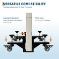 thumbnail image 4 of Studyset Door Installation Kit, 750 LB Capacity, Professional Heavy Duty Door Dolly, Fit 0 to 1-7/8 in Panels, Panel Carrier Mover with Lockable Wheels for Construction & Remodeling 2 Pack, 4 of 9