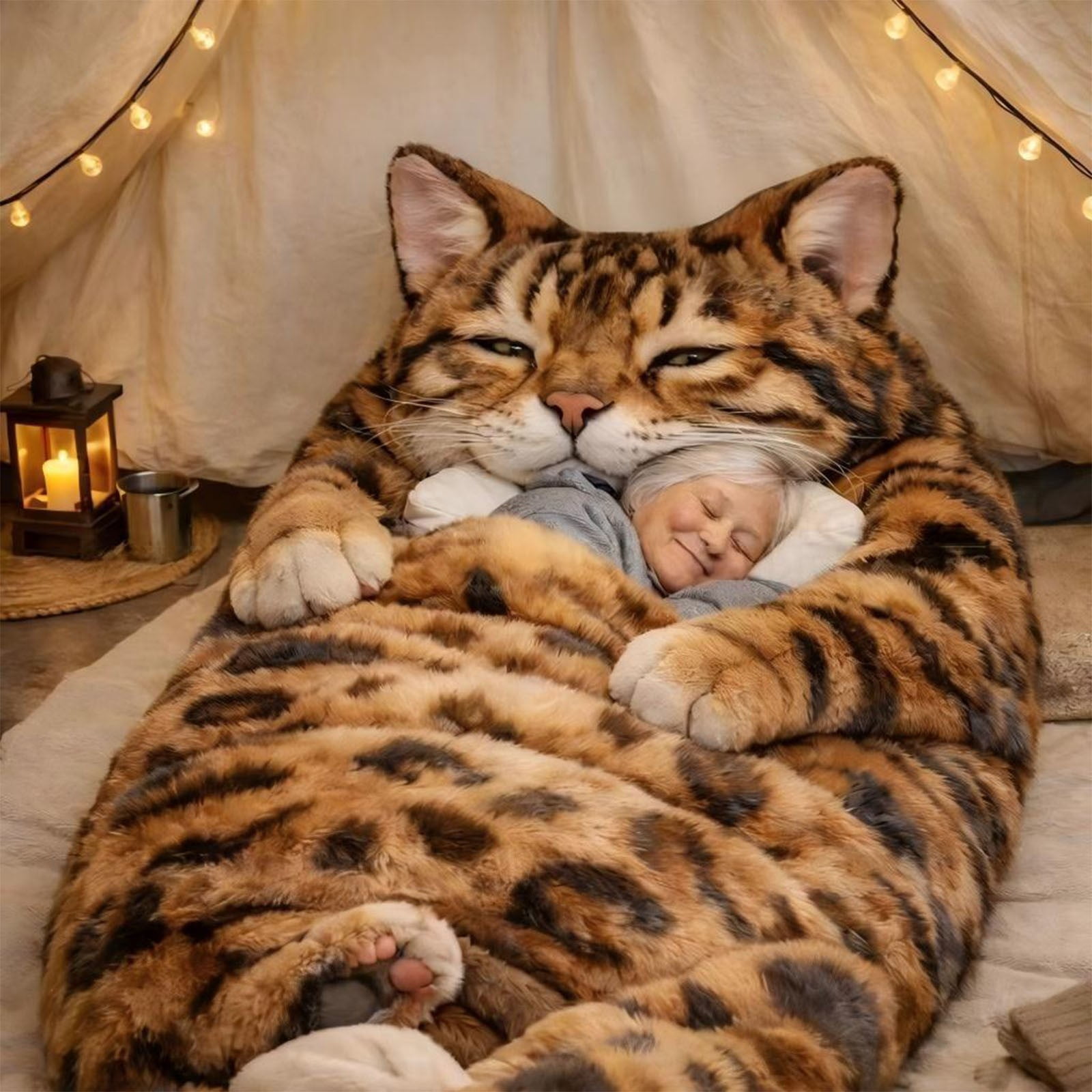 Swiftyle 2 Pcs Adorable Cats Envelopes Sleeping Bag for Adults Cozy Warm Portable Indoor Outdoor Camping Travel Rest(175*80cm)