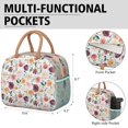 thumbnail image 6 of Womens Pioneer Flower Floral Print Pattern Lunch Box for Work,Insulated Lunch Bag for Women,Loncheras Para Mujer,Leakproof Adult Lunch Bag for Work,Beach,Travel,Picnic,Camping, 6 of 7
