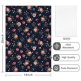 thumbnail image 2 of 2 Pcs Pioneer Flower Floral Print Pattern Kitchen Towels, Funny Microfiber Dish Towel Set, 18" X 26" Tea Towels, 2 of 6