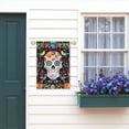 thumbnail image 2 of Day of the Dead Garden Flag Skull Welcome Floral House Banner Mexican Gothic Skeleton Flowers Birds Double-Sided Garden Flags Fiesta Dia DE Los Muertos Burlap Yard Flag 28x40 Inch, 2 of 7