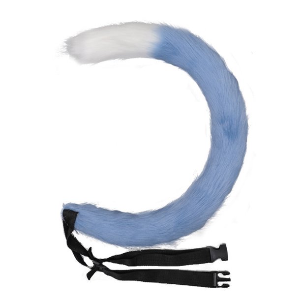 Disfraz de zorro de piel sintética, cola, disfraz de fiesta de Navidad y Halloween, talla única, 80CM