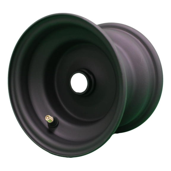6x4.5 Matte Black Wheel with universal adaptors (Set of 2)