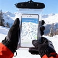 thumbnail image 4 of Waterproof Phone Pouch, PVC Transparent Material for Under 6in Phones with Volume Button Control, for Water Activities Swimming Surfing Diving, 4 of 7