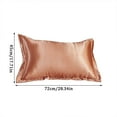 thumbnail image 3 of Etsjal Solid Color Faux Silk Pillowcase Silk No Zipper Envelope Pillow Pillow Cover, 3 of 7