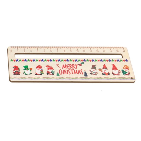 Giaone Lightweight Wooden Measurement Ruler With Reading Assistance For Learners