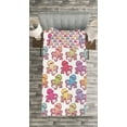 thumbnail image 3 of Ambesonne Octopus Quilted Bedspread Set 2 Pcs, Hand Drawn Tentacles, Twin Size, Multicolor, 3 of 3