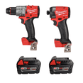 thumbnail image 3 of Milwaukee 3697-22 M18 FUEL 18V Brushless Cordless 2-Tool Combo Kit – Hammer Drill & Impact Driver with (2) 5.0Ah Batteries, Charger & Case, 3 of 8