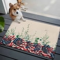 thumbnail image 4 of 4th of July Washable Area Rug 2 x 3 ft USA Flag Rose, Soft Non Slip Rugs Stain Repellent Indoor Felt Carpet for Living Dining Room Bedroom Home Office, 4 of 9