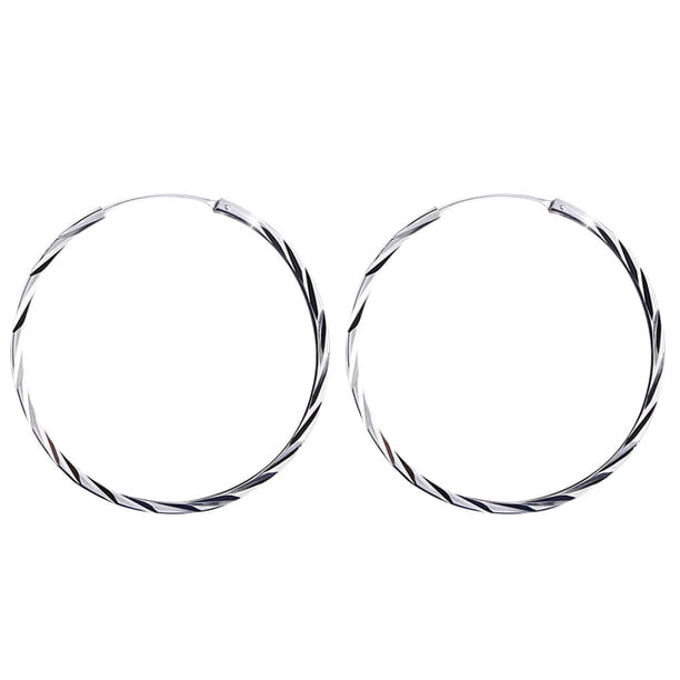 1 par de pendientes de moda sencillos de círculo grande, pendientes colgantes Brincos para mujer