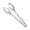 Silver, variant on Clearance Food Clips under $5,Stainless Steel Saladss Tongs BBQ Kitchen Cooking Food Serving Bar Utensil Tong