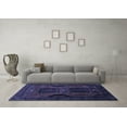thumbnail image 3 of Ahgly Company Indoor Round Persian Blue Traditional Area Rugs, 3' Round, 3 of 4