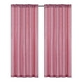 thumbnail image 2 of Regal Home Collections Gina Metallic Jacquard Rod Pocket 2 Curtain Panels, Red, 2 of 5