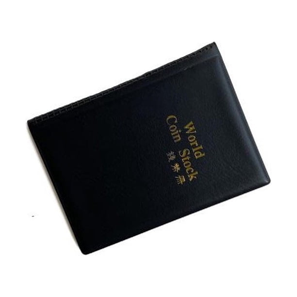 Álbum de Fotos Injueey Colección de Monedas Resistente al Desgaste 120 Monedas PVC Negro