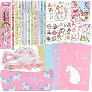 Unicorn Stationary Set - 98Pcs Kids Stationery Kit for Girls Ages  6,7,8,9,10-12 Years Old, Letter Writing Kit with Envelopes, Paper, Cards,  Girls Toys 8-10 Birthday Gift - Unicorns Gifts for Girls : Toys & Games 