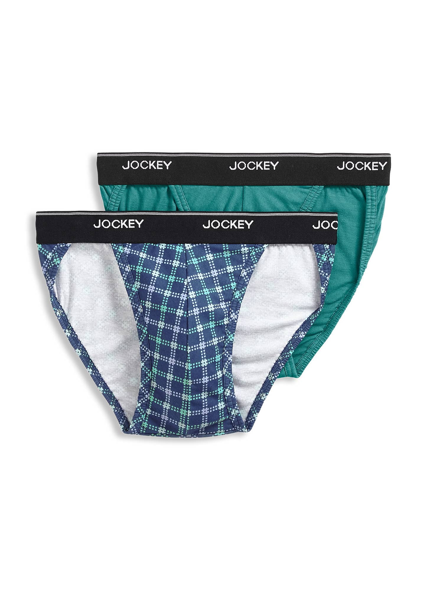 Jockey Mens Elance String Bikini 2 Pack Underwear String Bikinis 100% ...