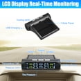 thumbnail image 3 of Kit de sistema de monitoreo de presión de neumáticos TPMS Energía solar con 4 sensores externos Pantalla LCD Alertas de temperatura de presión, 3 of 7