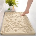 thumbnail image 4 of Suncoda Bathroom Rugs, Soft Memory Foam Bath Mat - Non Slip Absorbent Thick Bath Matt, Rubber Back Shower Rug, Toilet Mats Bath, Mats for Bathroom Floor Toilet, Door Mat Washable, 4 of 6