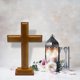 thumbnail image 2 of Wooden Standing Cross Decor Altar Cross With Stand Double-sided Table Cross Gift TW, 2 of 5
