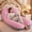 Pinky&Dark Gray47''*21'', variant on 1 PC U-Shaped Pregnancy Pillow, Full Back Support, Special Home Sleep Pillow for Expecting Mothers,47''*22''(Dark Gray&Light Gray)(Cover Material: 72% Polyester, 28% Bamboo Fiber)