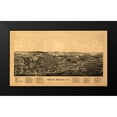 thumbnail image 2 of Burleigh 18x12 Black Modern Framed Museum Art Print Titled - Mount Morris New York - Burleigh 1893, 2 of 5