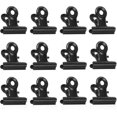 thumbnail image 1 of Small Clips, 50pcs Metal Binder Clips, 22mm Bulldog Paper Clips, Black Hinge Clips For Food Bags A, 1 of 4
