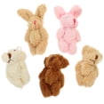 thumbnail image 1 of 5 piezas de casa de muñecas, muñecos de peluche en miniatura, figuritas de peluche, mini osos y conejos., 1 of 7
