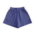 thumbnail image 2 of OIUUAK Womens Comfy Cotton Shorts Wide Leg Gym Running Shorts Casual Walking Sports Athletic Shorts Ladies Shorts, relaxed fit shorts women, shorts for summer, summer shorts, 2 of 2