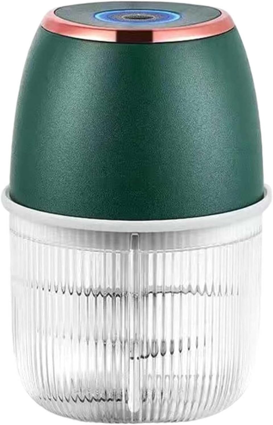 Electric Garlic Chopper, Mini Food Processor Portable Veggie Cutter, USB Rechargeable Wireless Chopper with 4 Blades for Garlic Chili Onion Fruit Meat Ginger（green）
