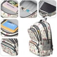 thumbnail image 4 of Princess and Carriage Beige Pattern Cute School Backpack Bag with Padded Back and Adjustable Shoulder Straps 16.9 X 12.6 X 5.9 Inches, 4 of 5