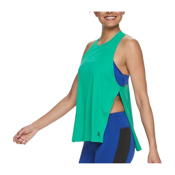 Reebok Womens Workout Ready Racerback Tank Top green XL