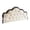 White, variant on Luxurious Crystal Velvet Bed Rest Pillow Tufted Headboard Backrest Cushion With Ruffle Trim For Reading Sofa Floor 39.4 Inches