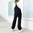 thumbnail image 6 of Loose-Fitting Fleece Overalls for Women Winter Casual Adjustable Warm Pockets, 6 of 9