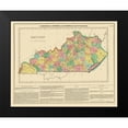 thumbnail image 2 of Carey 14x12 Black Modern Framed Museum Art Print Titled - Kentucky - Carey 1822, 2 of 5