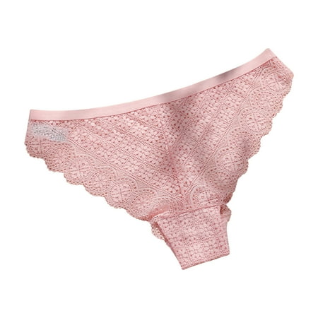 

Lovskoo Seamless Underwear Sexy No Show Women Breathable Yoga Silk Sports Quick-drying Elastic Women s Underwear Briefs Pink