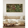 thumbnail image 5 of Drsoum Large 20x40in Natural Framed Poppies Flower Vintage Wall Art Landscape Painting Retro Red Floral Scenery Farmhouse Kitchen Living Room Decor, 5 of 7