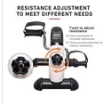 thumbnail image 4 of Open Box TODO Exercise Bike Pedal Exerciser Foot Peddler Portable Therapy Bicycle with Digital Monitor (WHITE), 4 of 7