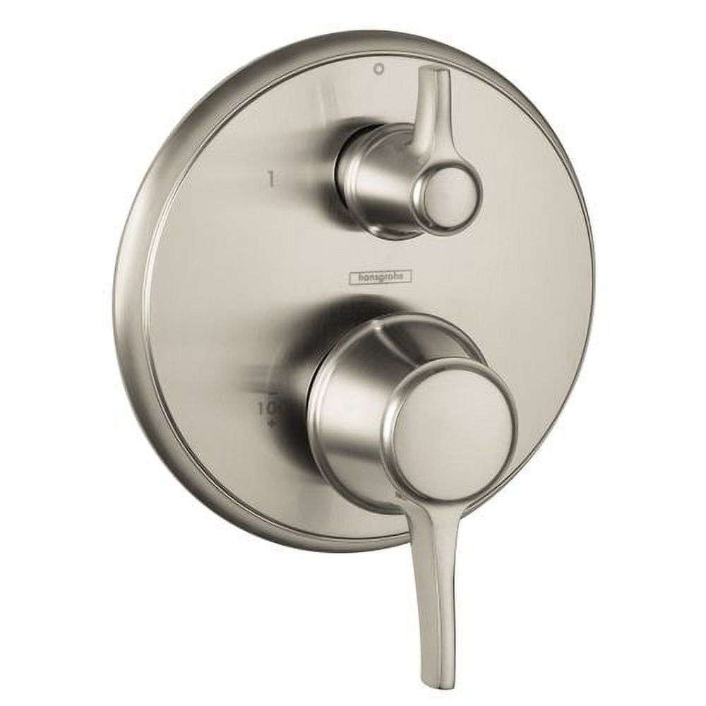 Hansgrohe Ecostat Classic Pressure Balance Trim with Diverter, Round in Chrome