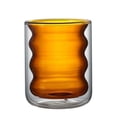 thumbnail image 1 of 2x Taza De Vidrio Antiescaldado, Taza De Café De Boca Redonda Para Café, Hogar, Amarillo, 1 of 8