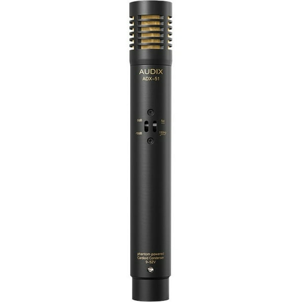 Audix ADX51 Wired Electret Condenser Microphone, Black - Walmart.com