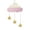 Pink, variant on Xinyolin Nordic Style Wooden Cloud Glitter Water Drop Hanging Decoration Kids Room Decor