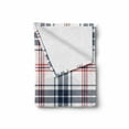 thumbnail image 2 of Abstract Soft Flannel Fleece Throw Blanket, English Style Tartan Motif Old Fashioned Cultural Striped Display, Cozy Plush for Indoor and Outdoor Use, 60" x 80", Violet Blue Orange White, by Ambesonne, 2 of 6