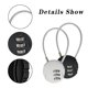 thumbnail image 3 of Combination Lock, 3 Digit Combination Padlock Code Lock With Wire Rope Waterproof Padlock Cable Locks Cable Luggage 2 Pcs, 3 of 5